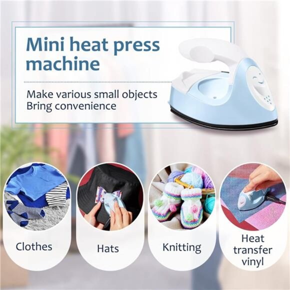 Mini Craft Iron Mini Heat Press Mini Iron Portable Handy Heat Press Small Iron - Picture 6 of 7